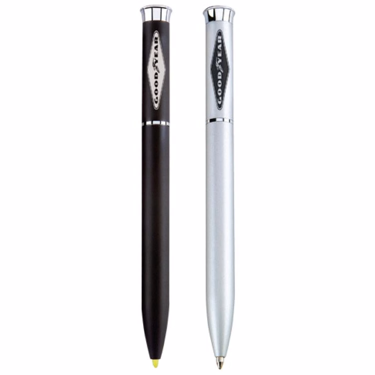 Forest Brass Twist Ballpoint Pen / Stylus