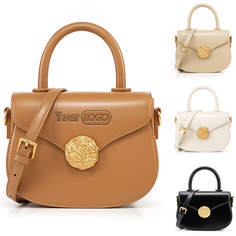 Genuine?Leather Women's Saddle Bag