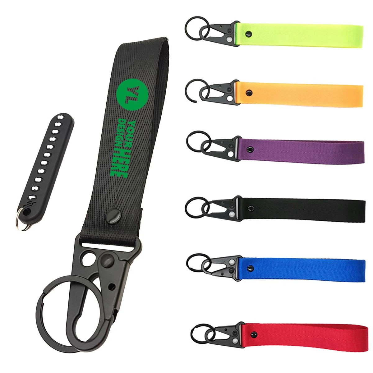 Webbing Keychain Wrist Strap With Number Tag 1
