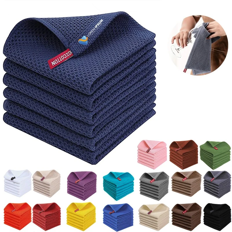 100% Cotton Waffle Kitchen Cleaning Towels 1