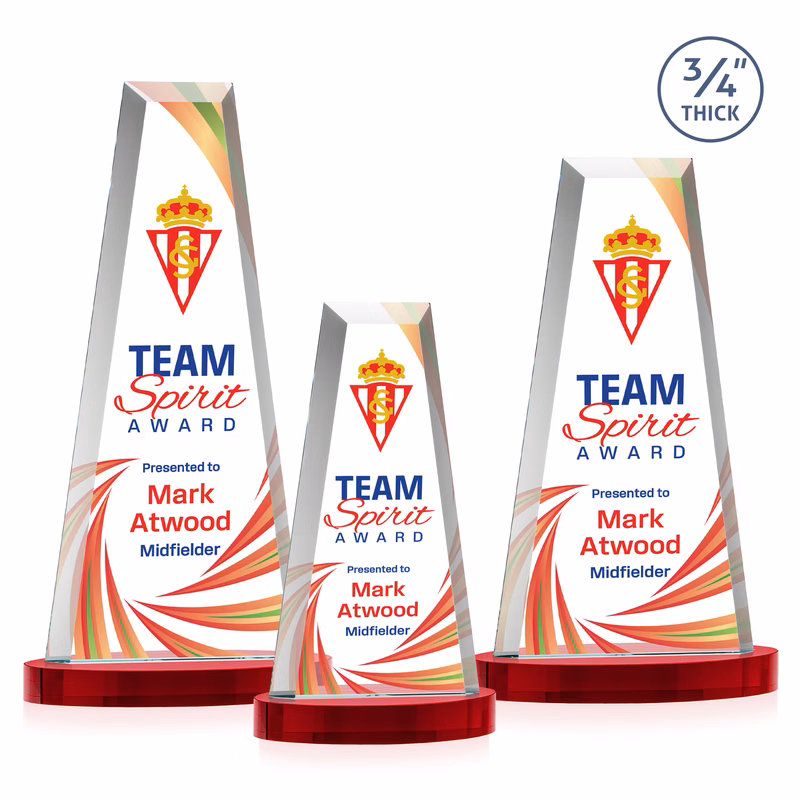 Imperial VividPrint™ Award on Alberton Base - Red