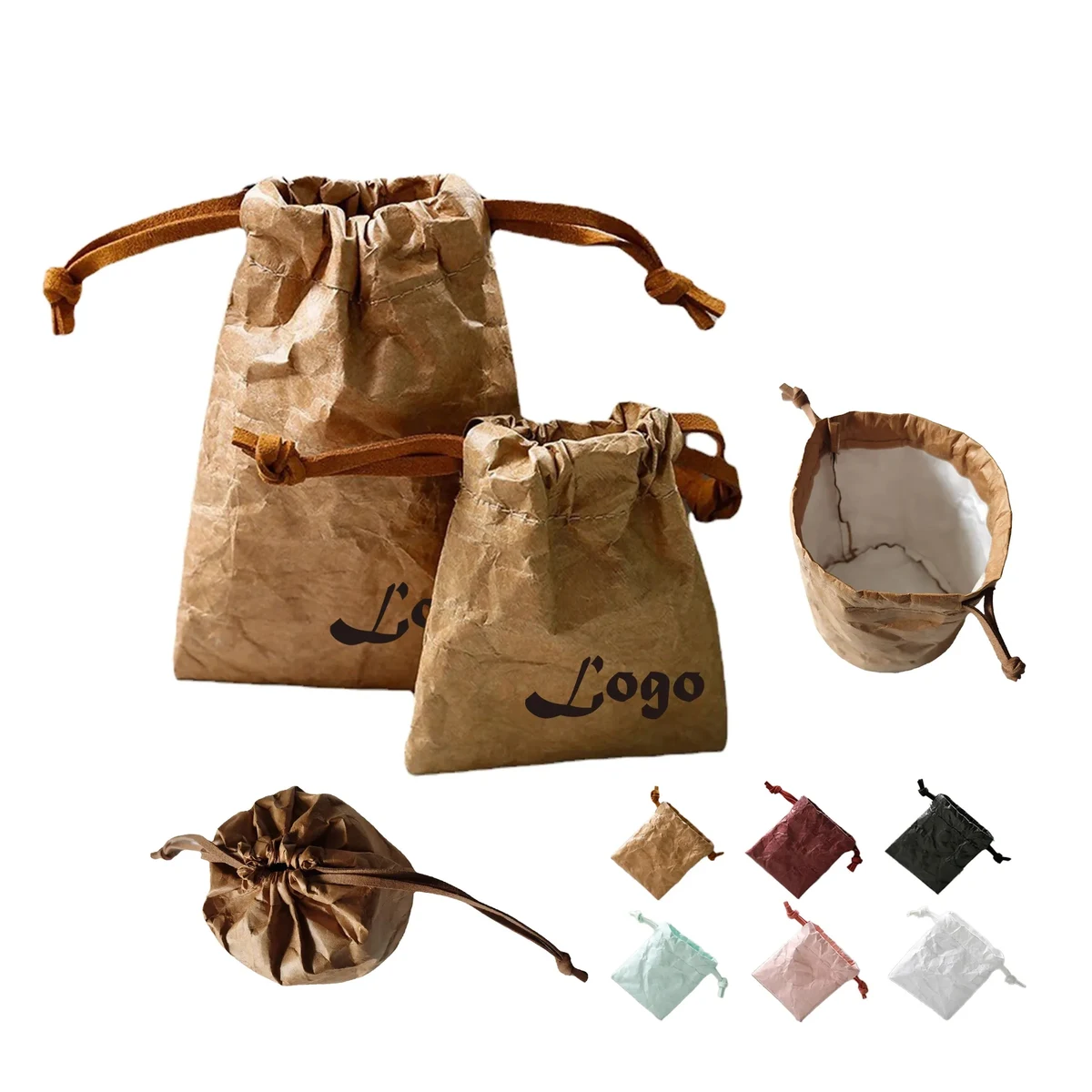 Tyvek Mini Drawstring Bag 1
