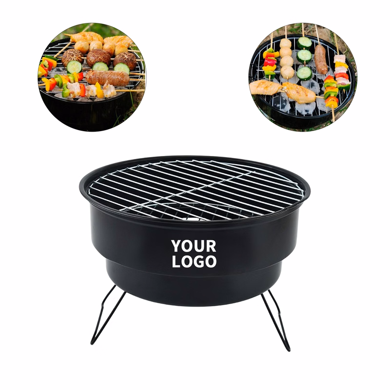 Stainless Steel Folding Charcoal Grill 10.8" x 9.2"