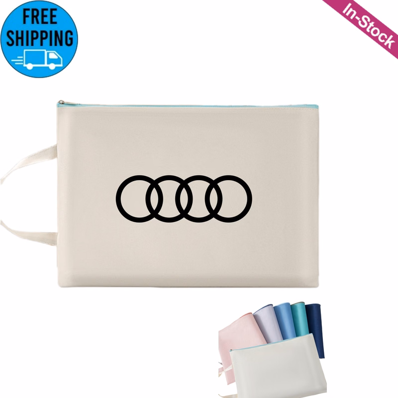 Oxford A4 Zipper File Bag Pouch with Handle
