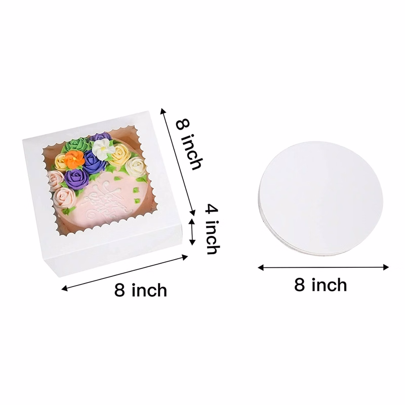 8 Inch Cake Box with Window