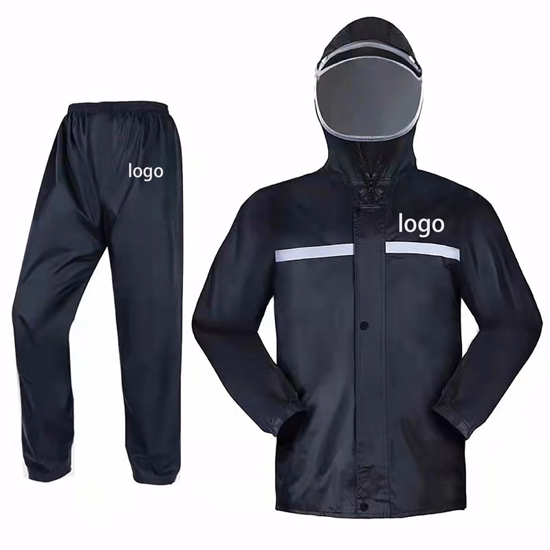 Outdoor reflective raincoat set