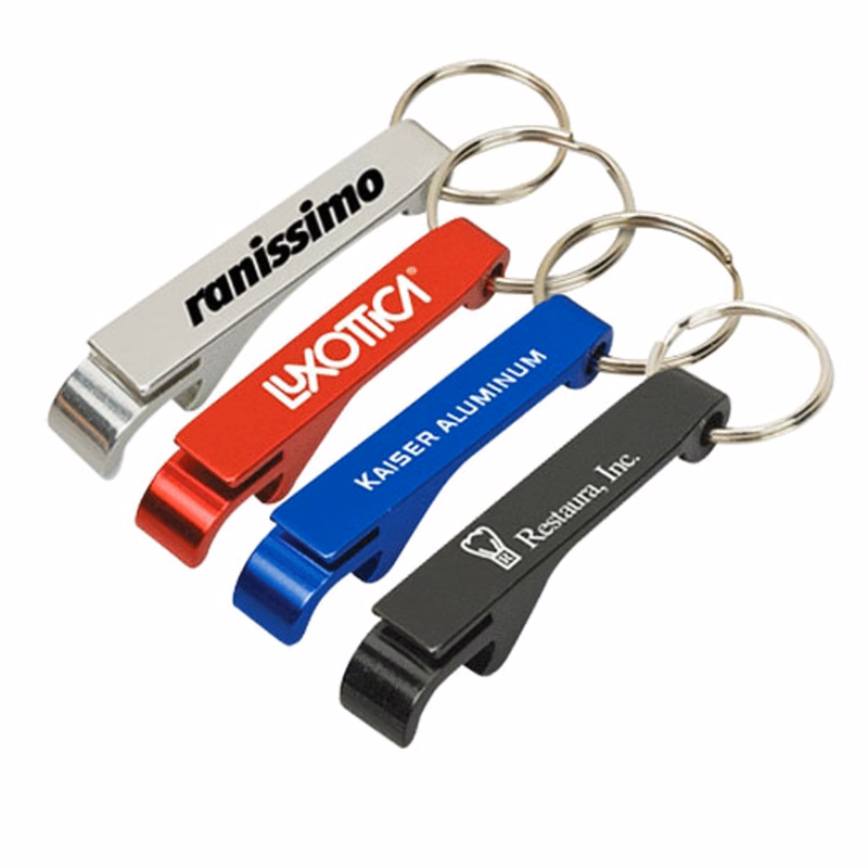 Aluminum Bottle Opener with Key Chain