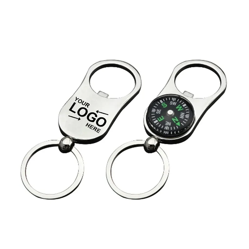 Compass Bottle Opener Keychain 1