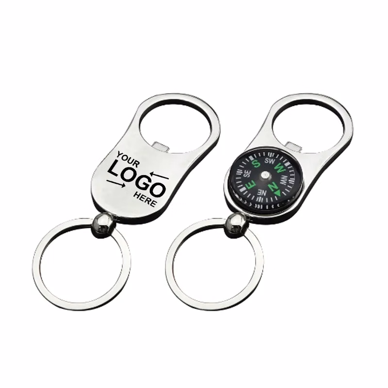 Compass Bottle Opener Keychain