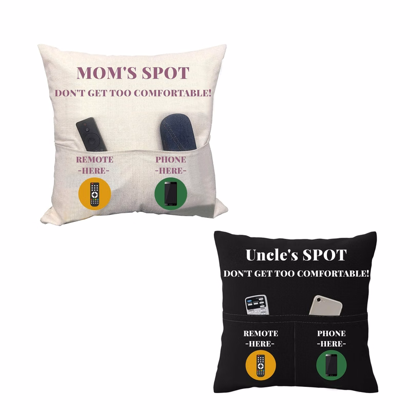 2 Pocket Pillow Cover