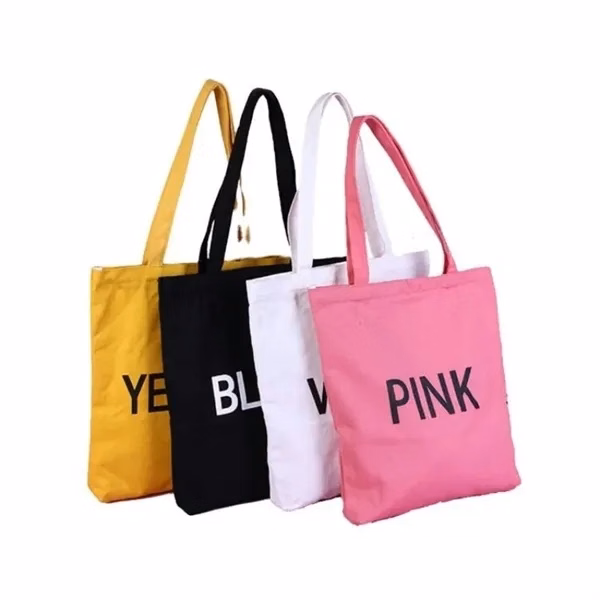 Custom 14" Canvas Tote Bag with Embroidery Option — Durable Eco-Friendly