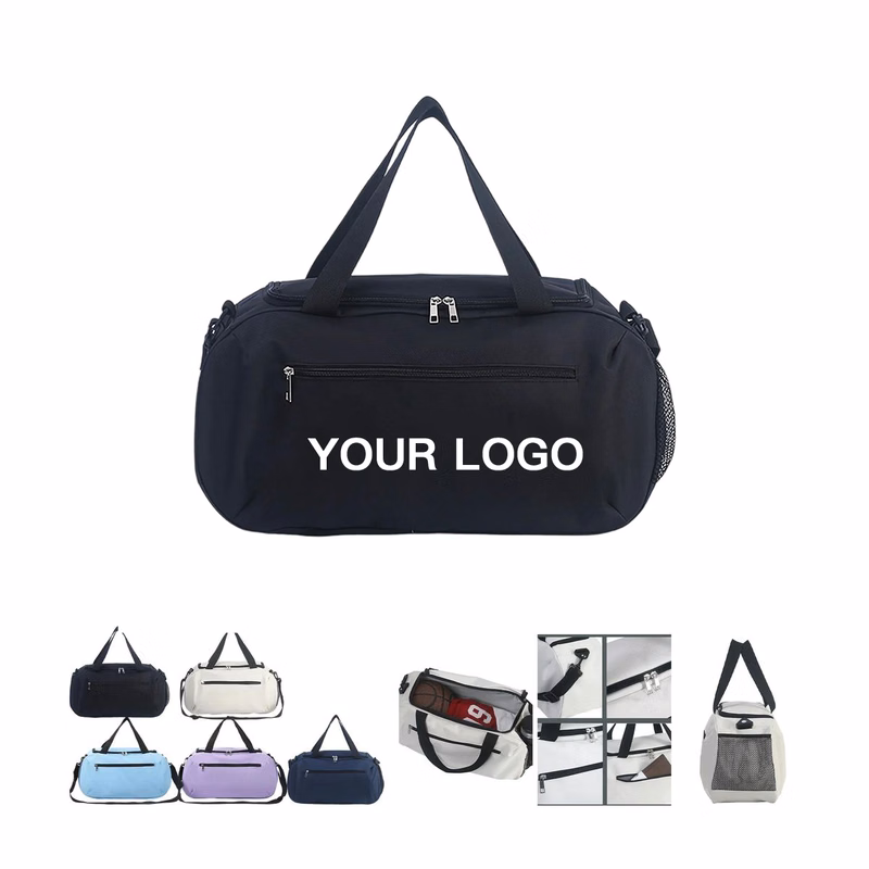 Oxford Fitness Bag with Large Capacity and Shoe Pocket