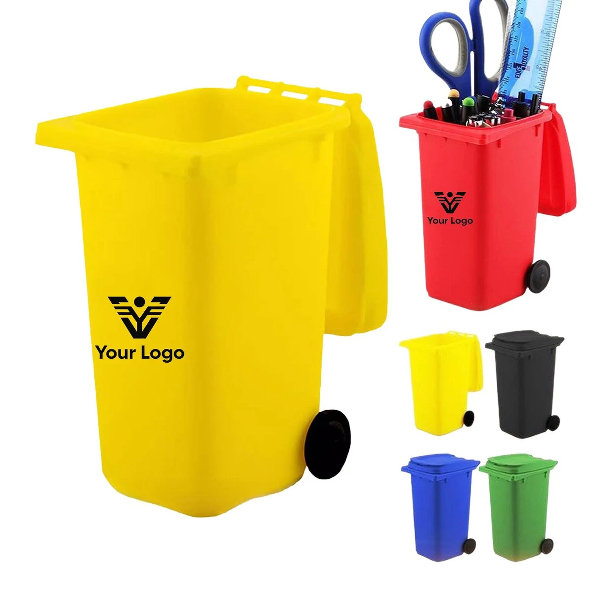 Flip Lid Plastic Desktop Storage Container 1