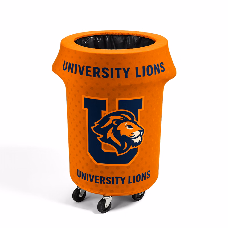 55 Gal.Spandex Stretch Trash Can Cover (Open Bottom)