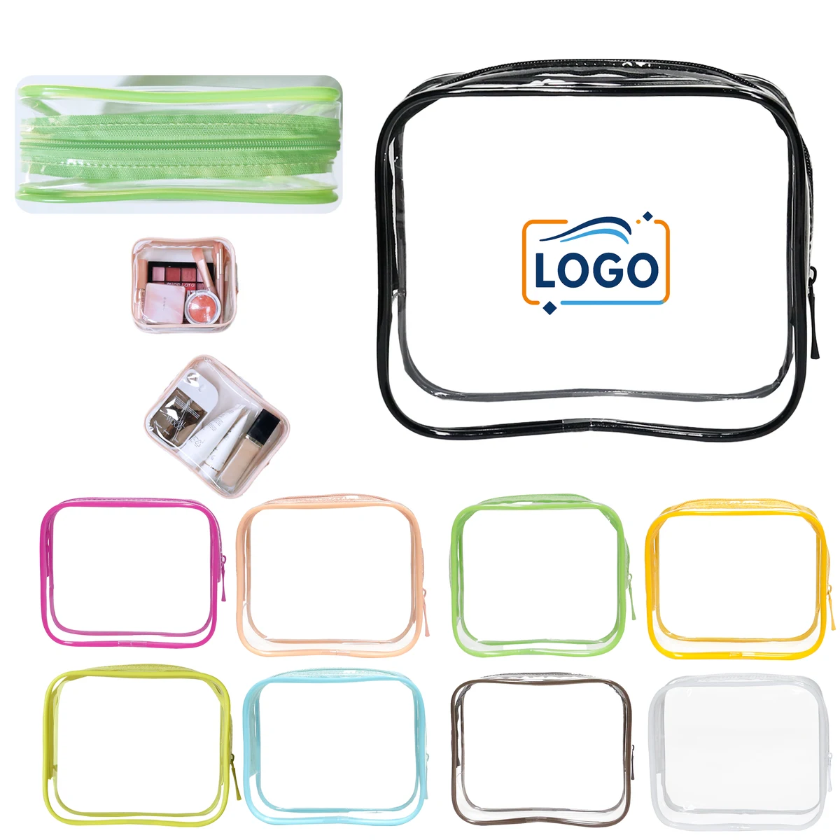 Waterproof PVC Cosmetic Case with Smooth Zip Closure 1
