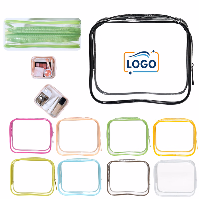 Waterproof PVC Cosmetic Case with Smooth Zip Closure