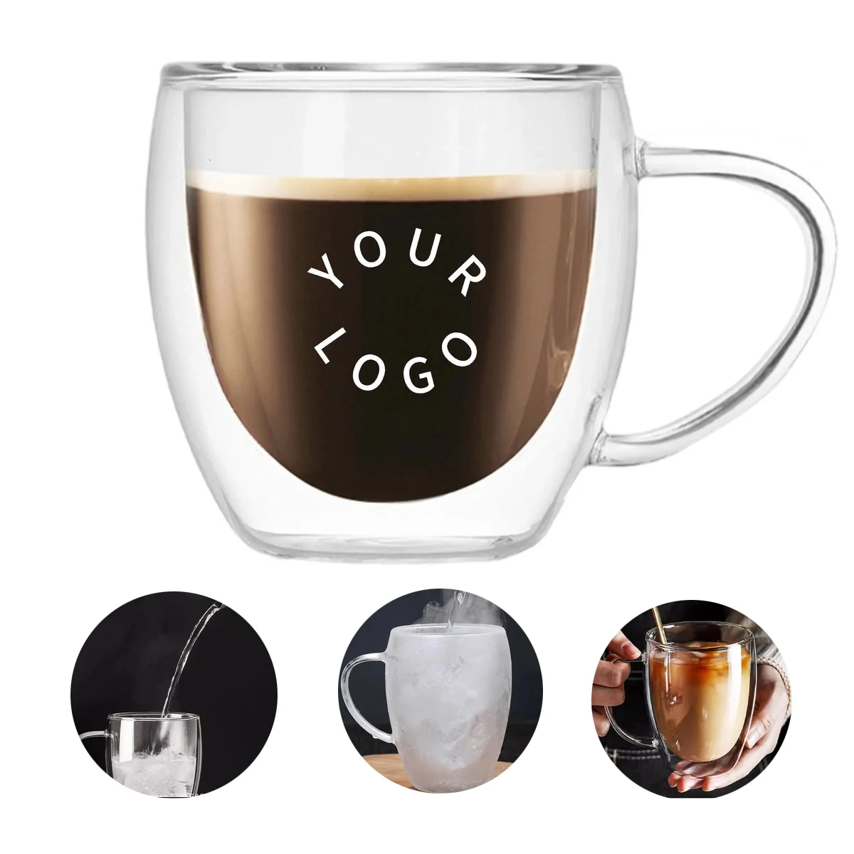 Microwave Safe 9oz Glass Tea Cup for Everyday Use 1