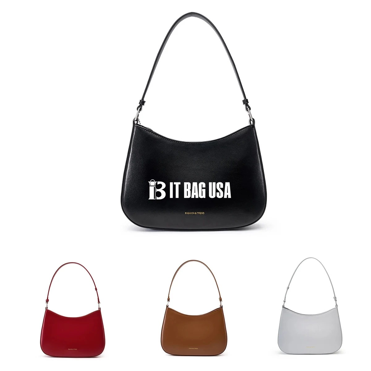Cow Leather Tot Bag, custom tote bag with logo imprint 1