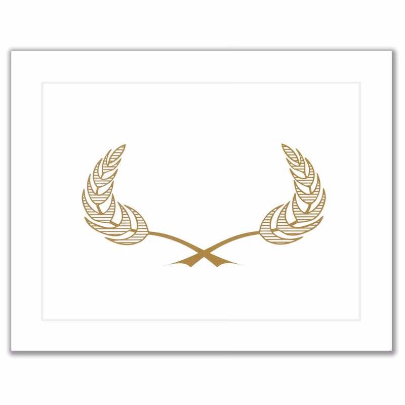 9 1/2" x 12" White Certificate Holder