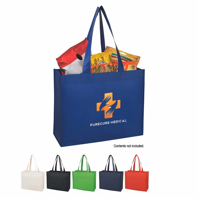 Reusable 6" Gusset Matte Laminated Shopper's Tote Bag