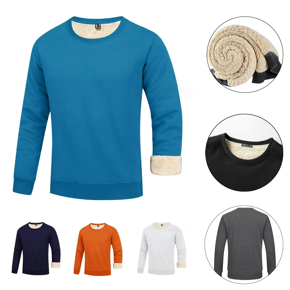 Men's Winter Sweatshirt, custom hoodie or sweatshirt with logo imprint 1