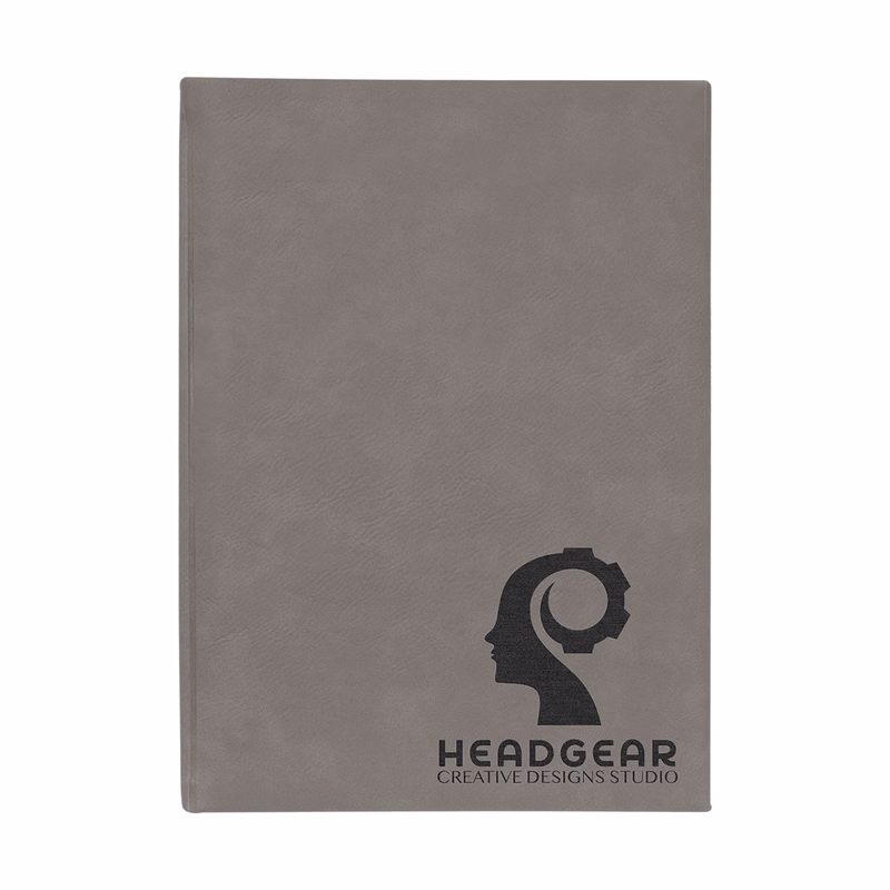 7" x 9" Gray Leatherette Sketch Book