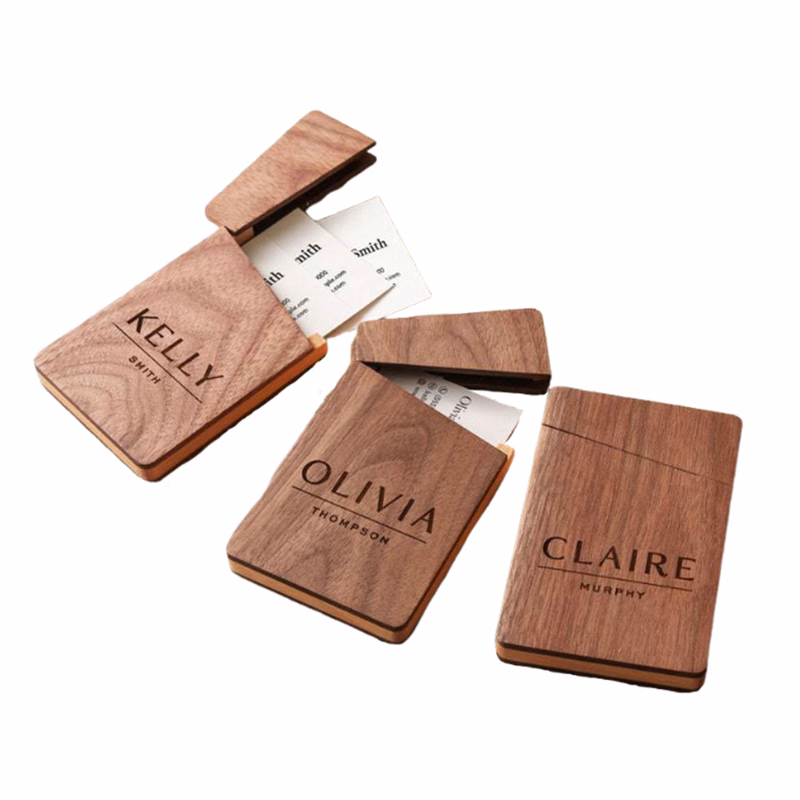 Personalized Wooden Card Holder