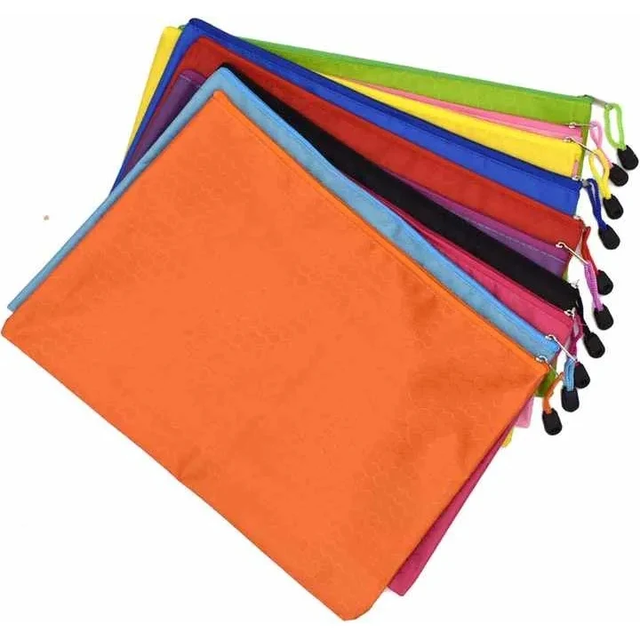 Portable Water Resistant Document Envelope With Zipper 1