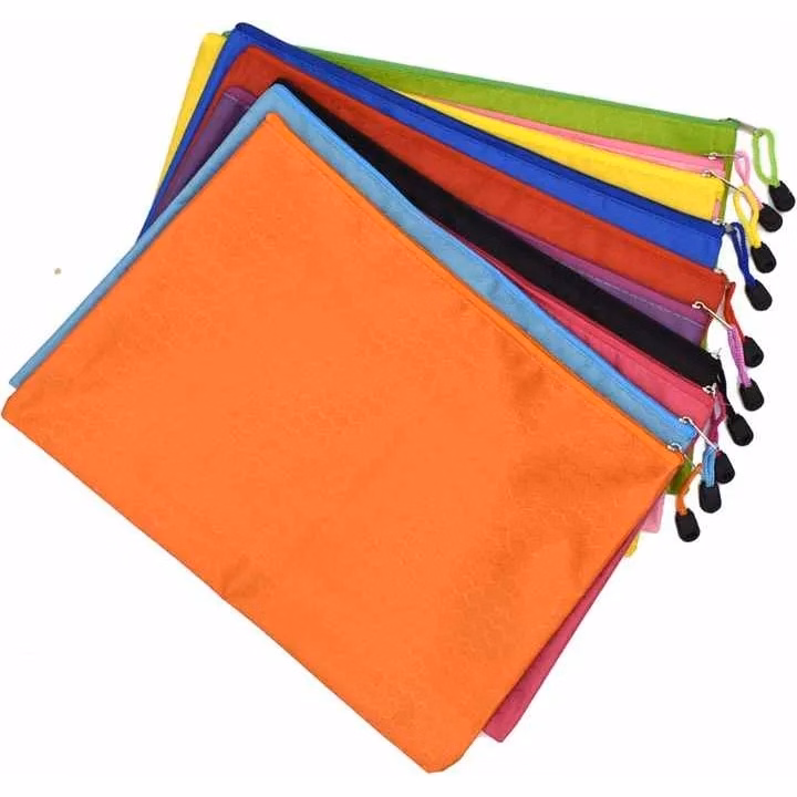 Portable Water Resistant Document Envelope With Zipper