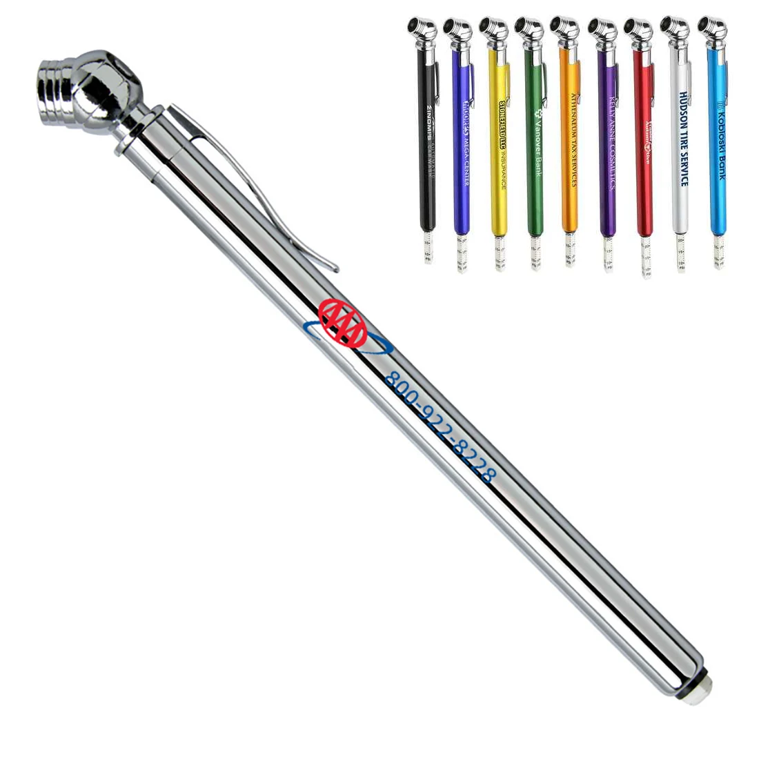 Metal Head Pen Size Tire Gauge 1
