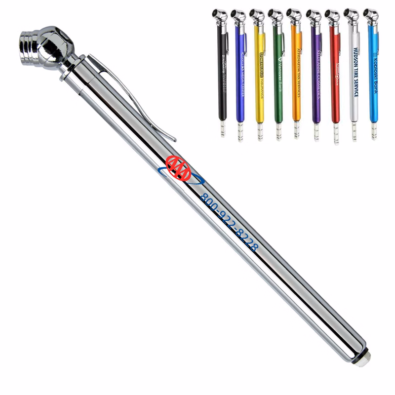 Metal Head Pen Size Tire Gauge