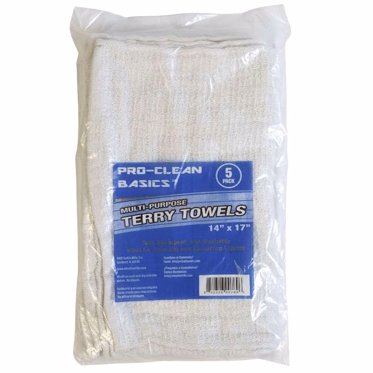 Multipurpose Terry Towels - 5 Pack