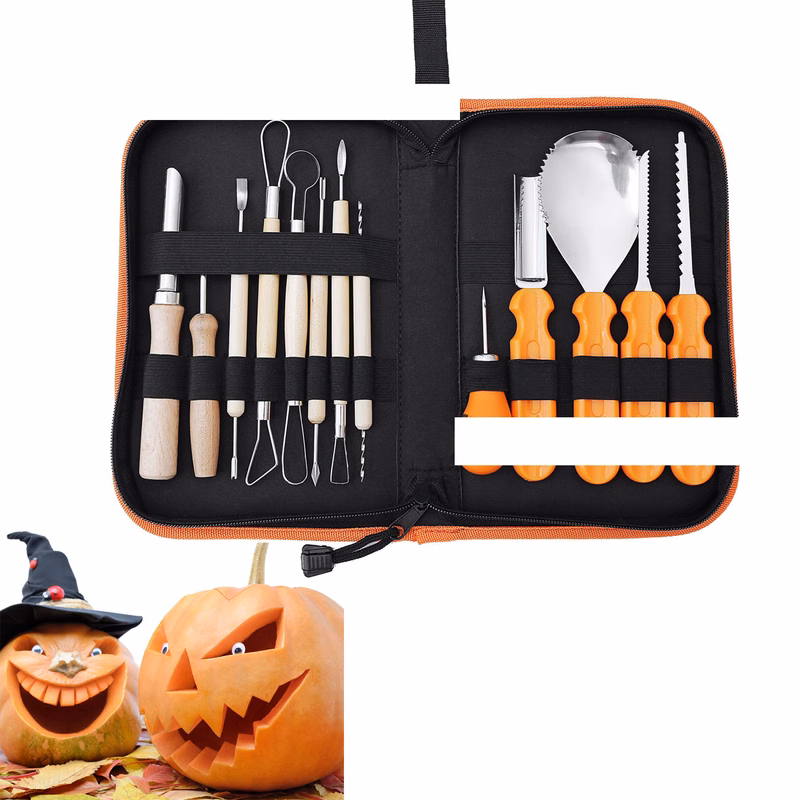 14 Piece Halloween Pumpkin Carving Kit