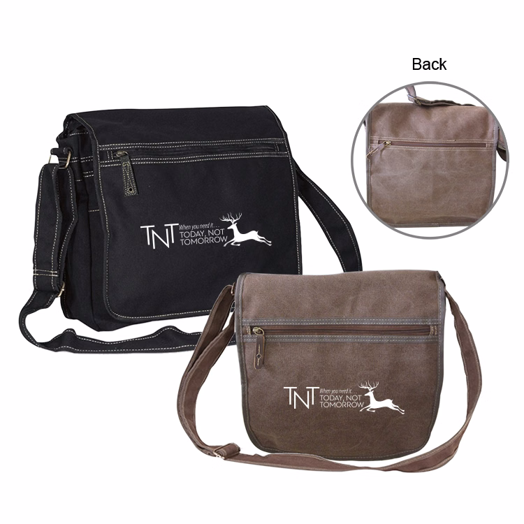 12 oz. Cabana Canvas Messenger Bag