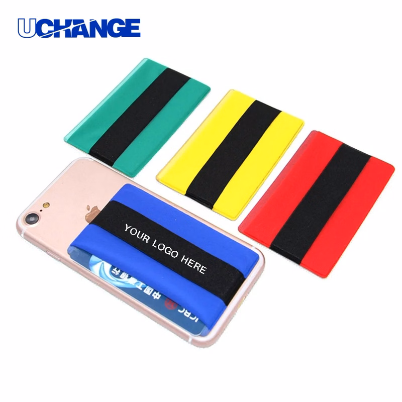 Smartphone Card Wallet with Elastic Strap for Secure Carry