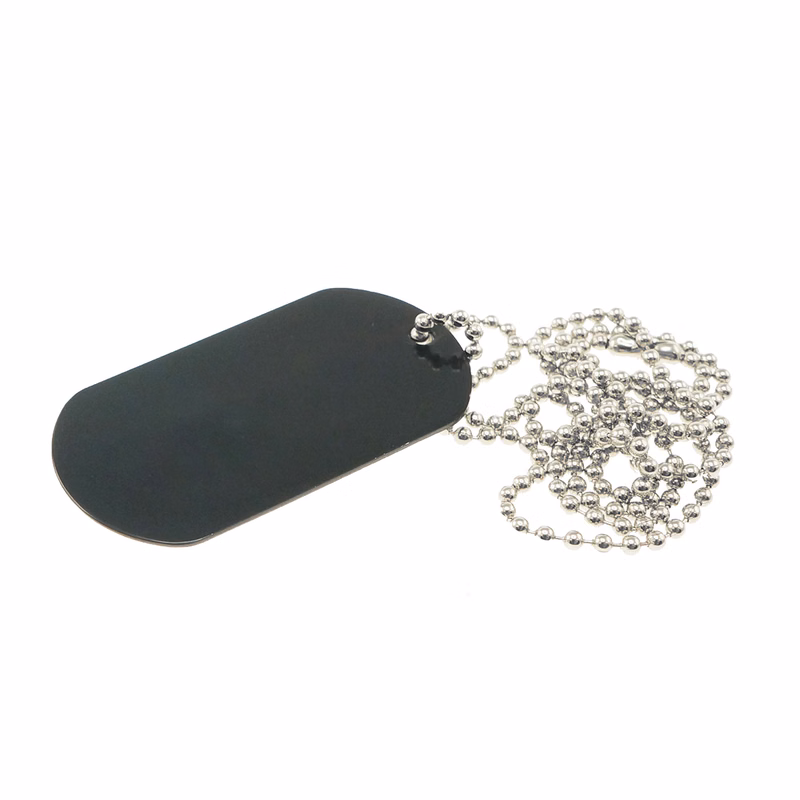 Laser Engraved Ball Chain Dog Tag