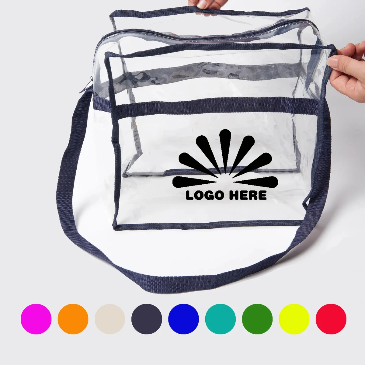 Customizable Logo See-Through Portable Tote Bag 1