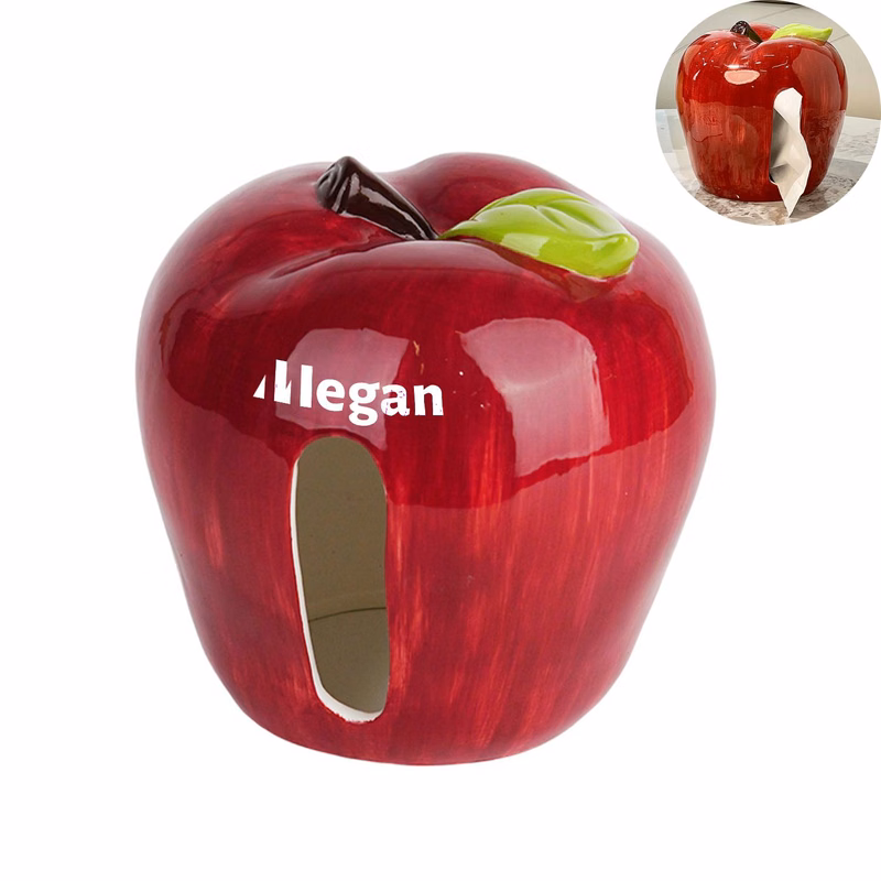 Apple Ceramic Tissue Box