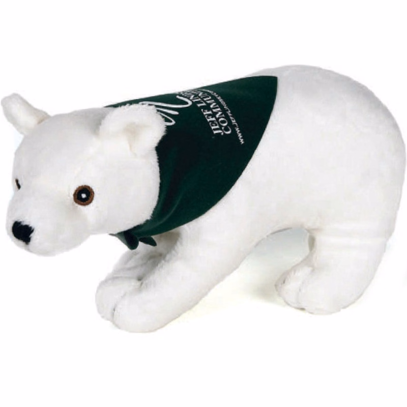 9" Realistic Stuffed Animal- Real Polar Bear