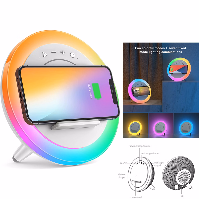 Night Light Wireless Charging Modern Speaker