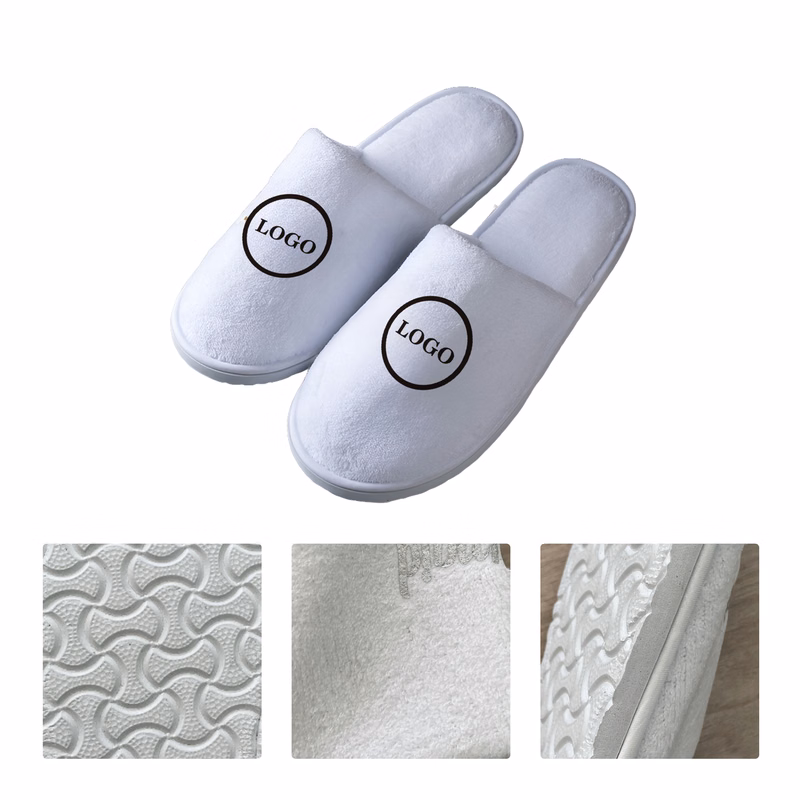 MOQ50 Disposable Hotel Slippers With Custom Logo