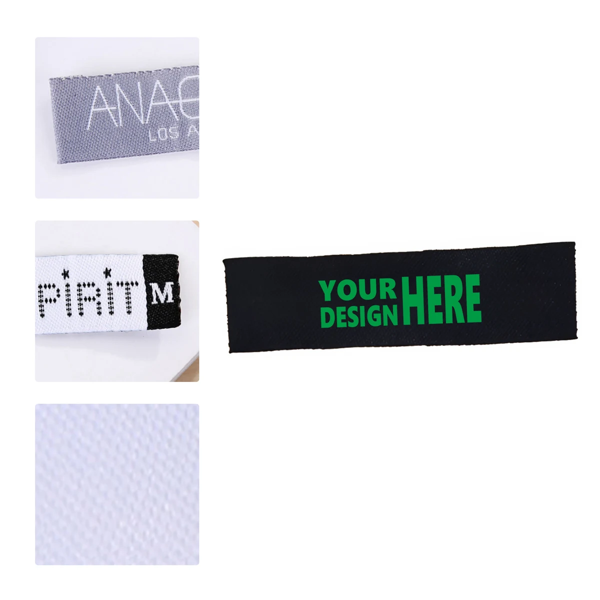 MOQ 50 Custom High-Density Woven Clothing Labels and Tags 1