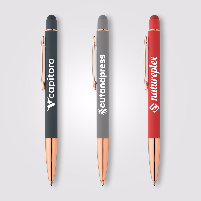 Sonic Softy Rose Gold Gel Pen w/ Stylus