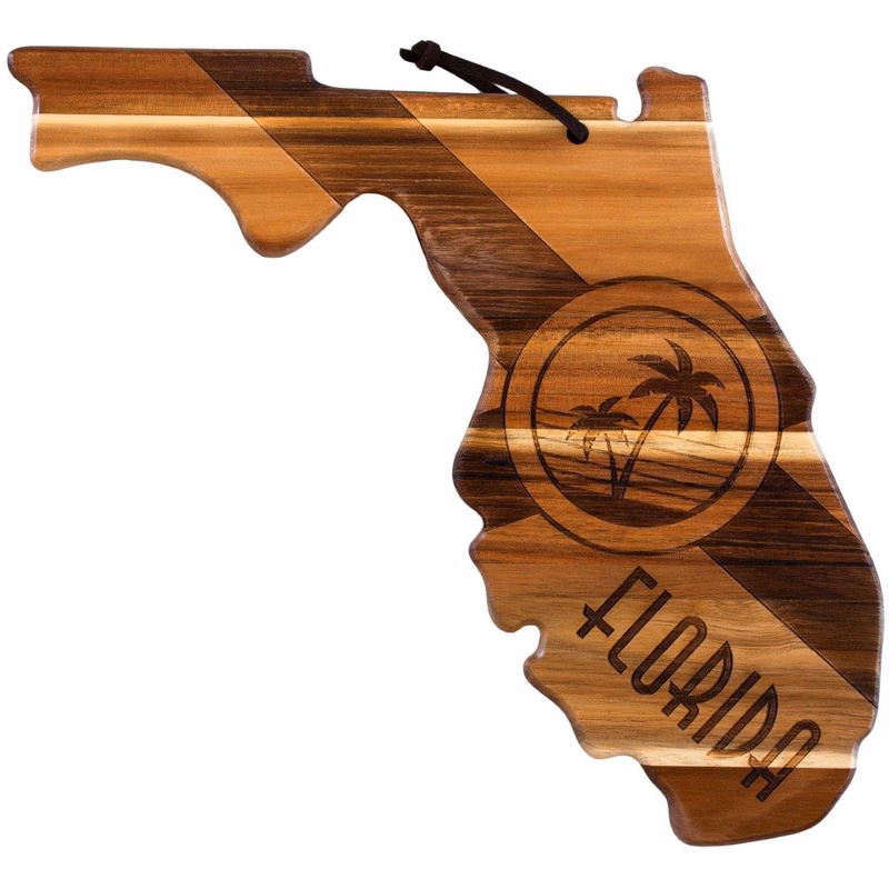 Rock & Branch® Origins Series Florida State Shaped Wood Serving and Cutting Board