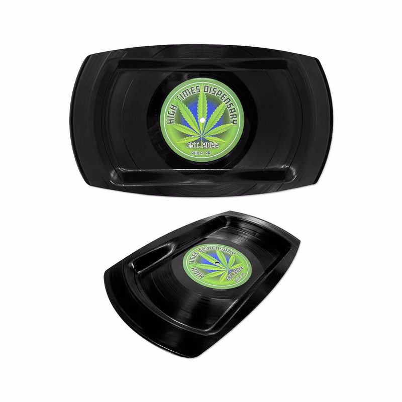 Recycled Vinyl Record Rolling Tray