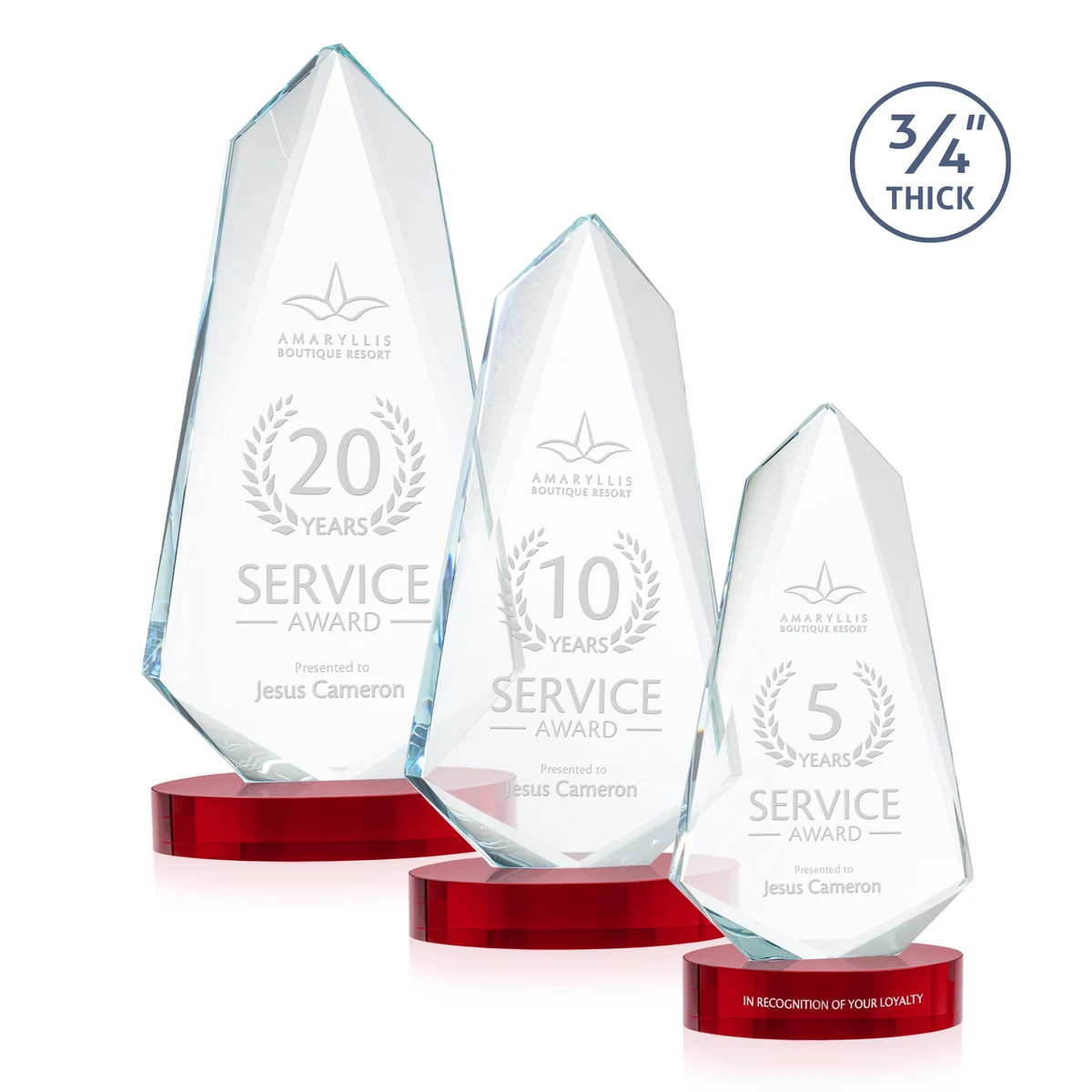 Sheridan Award on Alberton Base - Red 1