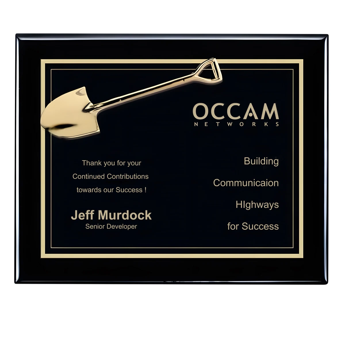 Shovel Plaque 1