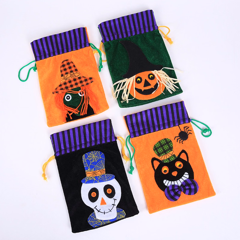 Halloween Drawstring Bags, Trick Or Treat Gift Bags