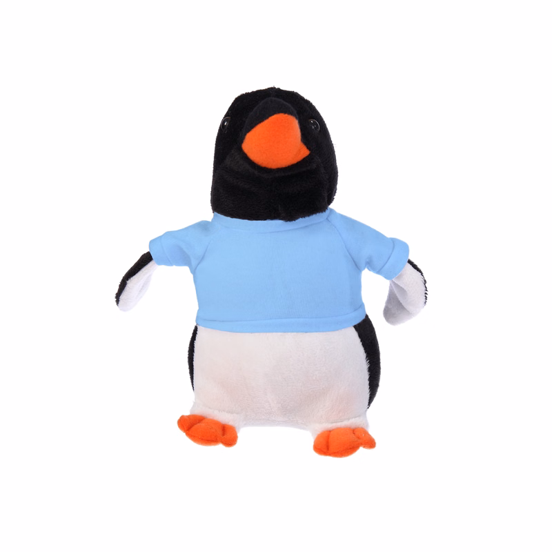 Soft Plush Stuffed Penguin wearing a T-Shirt