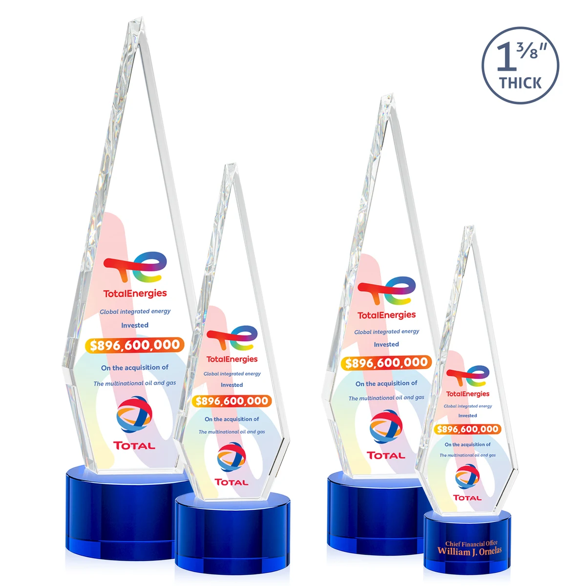 Springfield VividPrint™ Award on Marvel Base - Blue 1
